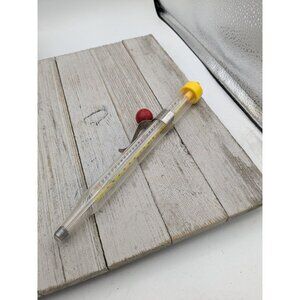 Vintage Chaney Acu-Rite Temp Candy Icing Deep Fat Kitchen Craft Thermometer 9"